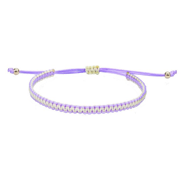 Friendship Bracelet Gift Thread Hand Braided Bracelet Daily Wear Chain Drawstring Decoration Women Accessories Jewelry Bangle for Wedding Beach Party Type 6