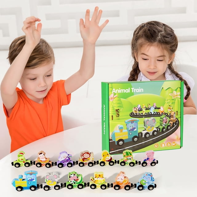 Jiaeri Magnetic Train Tracks Building Toy, STEM Educational Construction Set for Kids, Learning Puzzle with Magnetic Cars and Engine, Creative Assembly Playset for Early Childhood Development