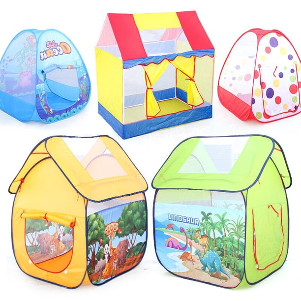 Game House Play Tent Girl Princess Indoor Outdoor Toys Portable Foldable Secret Garden Play Ball Pit Pool Toy For Kids heqiyong LED