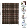 thumbnail image 4 of Brown Beige Checkerboard Checkered Pattern Blanket,Comfortable Soft Flannel Throw Blanket,All Season,Warm Lightweight Blankets for Sofa Bed Couch Living Room Chair,30"x40", 4 of 4