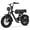 Black & Gray, variant on Actbest Blaze Retro Electric Bike for Adults, 16"x4.0 Fat Tire Vintage E‑Bicycle, 500W Hub Motor 28MPH(Peak 1500W), 48V 13Ah Removable Battery, Dual Shock Absorption,Black & Red