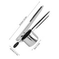 thumbnail image 6 of Hariumiu Ricer for Mashed Potatoes Stainless Steel Potato Press Manual Juicer Potato Masher Professional Kitchen Tool, 6 of 8