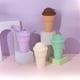 thumbnail image 2 of Cono de nieve creativo Cono de helado Vaso de plástico Pajita Mochila portátil Tazas de agua, 2 of 5