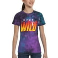 thumbnail image 2 of Ben Azelart Stay Wild Kids T-Shirt 3d Printed Graphic T-Shirts Boys And Girls Short Sleeve Shirts For Youth Kids Small, 2 of 7