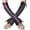 B-Purple(1 Pair), variant on Gothic Fingerless Gloves Steampunk Lace Mesh Spider Web Arm Sleeves Long Elbow Black Arm Warmer for Cosplay Party