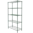 thumbnail image 2 of Ktaxon 5-Tier Wire Shelving Unit, Steel Storage Rack for Garage Office Kitchen Forest Green, 30" W x 14" D x 60" H, 2 of 20