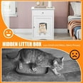 thumbnail image 7 of ZephyPaws Cat Cupboard,Cat Litter Cabinet,Indoor Cat House Side Table,Litter Box Enclosure,Pet Crate Nightstand,Cat Litter Box Furniture Look Bathroom,Hides Your Cat’s Litter Box,White, 7 of 7