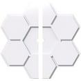 thumbnail image 3 of Ekena Millwork CMP10DY2-01000 10 in. OD x 1 in. ID Square Daisy Architectural Grade PVC Contemporary Ceiling Medallion - 2 Piece, 3 of 4