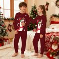 thumbnail image 2 of Bainana Kids Christmas Pajamas Unisex Animals Print Long Sleeve T-Shirt Pants Homewear Boys And Girls Stylish Fit Matching Set, Size 4-5 Years, 2 of 8
