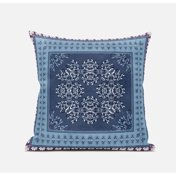 Amrita Sen Suede Magenta Beige Zippered Pillow With Insert CAPL434FSDS-ZP-16x16