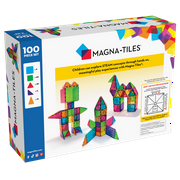 MAGNA-TILES Classic 100-Piece Magnetic Construction Set, The ORIGINAL Magnetic Building Brand