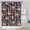 Pioneer Flower Floral Print Pattern, variant on Pioneer Flower Floral Print Pattern Shower Curtain 84”x72", Bathroom Decorative Shower Curtain Set with 12 Hooks, Waterproof Washable
