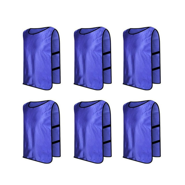 TOPTIE Scrimmage Training Vests Soccer Bibs Set of 6-Purple-CHILD