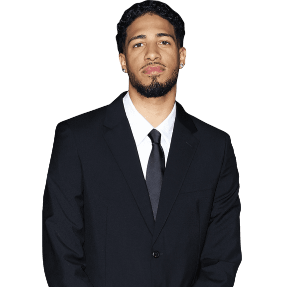 Tyrese Haliburton (Suit) Half Body Buddy Cutout