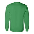 thumbnail image 2 of Gildan Heavy Cotton Long Sleeve T-Shirt for Men - Plain Long Sleeve Tees - Bulk Tee | 100% Cotton | Irish Green | Size M - Pack Of 9, 2 of 4