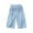 #01Light Blue, variant on ZKIRBJV Long Shorts for Girls Size 10-12 Summer Athletic Elastic Jeans Shorts Kids Cute Solid Color Midi Shorts with Pockets Blue 5-6 Years