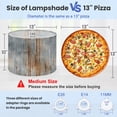 thumbnail image 2 of Lampshades 2 Pack Rusty Corrugated Metal Texture Vertical Rust Streaks 13"x13"x10" Light Shade for Table Lamps Floor Lamp Shades Lampshade Replacement Easy Assembly, 2 of 8