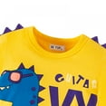 thumbnail image 4 of Boys' Short-sleeved T-shirt Cartoon Dinosaur T-shirt Top Casual Shirt 2-8 Years, 4 of 6