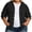 Black, variant on Women's Plus Size Cotton Linen Hoodies Button Down Solid Long Sleeve Gauze Shirts Lightweight Swimsuit Beach Coverups White