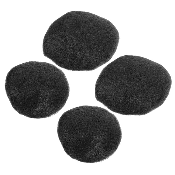 OUNONA 4Pcs Bun Extension Clips For For Bridal Hairstyle And Wedding Ceremony