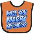 thumbnail image 3 of Inktastic Will You Marry My Daddy (blue) Boys or Girls Baby Bib, 3 of 4