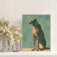 thumbnail image 2 of UXIEQU Cheetah Silhouette Canvas Wall Art Print 15.75x11.81 Inches, 2 of 8