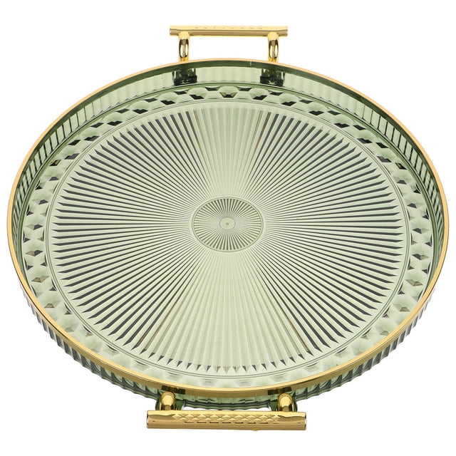 Luxshiny Redonda Decorativa En Verde Para Postres, Y Bebidas En Eventos Y Hogar