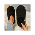 thumbnail image 5 of Women Cozy Faux Sherpa Fleece Slippers, Memory Foam Closed Back House Shoes for Indoor & Outdoor, 5 of 9