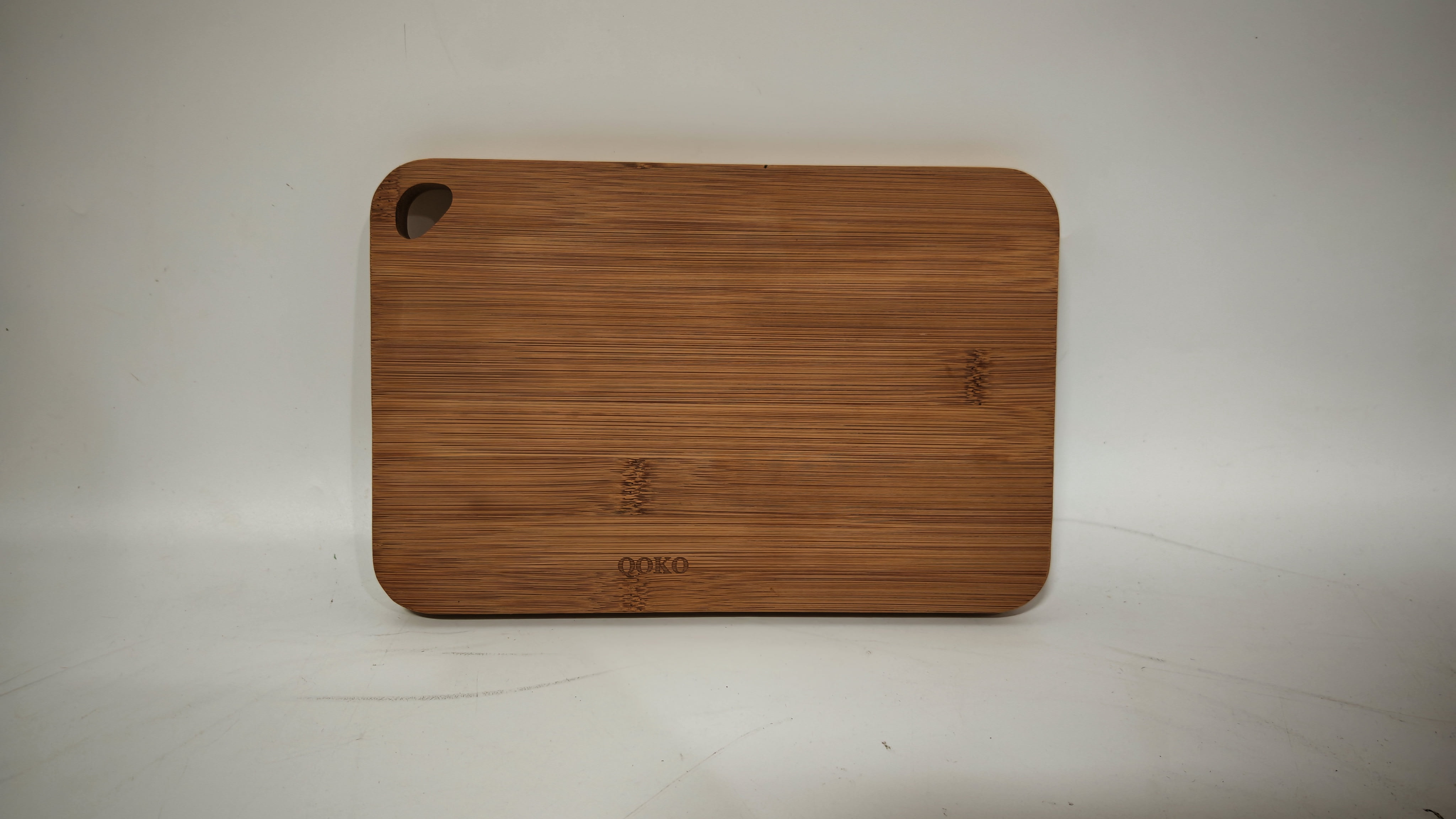 QOKO Premium Bamboo Cutting Board – Natural, Durable & Eco-Friendly Chopping Board for Kitchen – Lightweight, Knife-Friendly, Easy to Clean