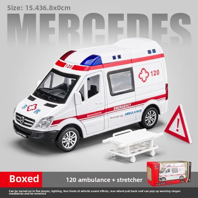 Coche de policía de aleación para niños, juguete para niños, modelo de decoración, apertura de seis puertas, 110, simulación de coche de policía, vehículo no controlado por Radio