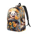 thumbnail image 2 of Yiaed Elegant Cute Panda Sunflower Print Backpack, Premium Laptop Backpack, Travel Backpack for Women, Lightweight Backpacks, Comfortable Back Pack-Small, 2 of 5