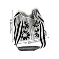 thumbnail image 2 of Hsqqdc Woven Flower Shoulder Bag, Large Capacity Knitted Hollow Tote for Summer Beach, 2 of 7