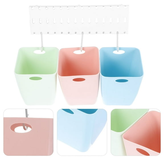 TABLETREANDS Recycle Bin Assorted Color Plastic For Home Organization 1 Set