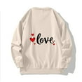 thumbnail image 5 of BVOFAR Mens Sweatshirt Love Graphic Long Sleeve Shirts No Hood Crewneck Pullover Loose Fit Holiday Tops for Valentines Day, 5 of 6