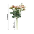 thumbnail image 3 of Efavormart 2 Pack | 12" Blush / Rose Gold Artificial Open Rose Flower Bouquets, Small Faux Floral Arrangements, 3 of 11