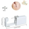 thumbnail image 2 of ZECATL 2 Pcs self Ear Piercing Gun Disposable Self Ear Piercing Gun Kit Safety Ear Piercing Gun Kit Tool - 4mm Black Crystal, 2 of 6