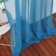 thumbnail image 7 of Voile Sheer Turquoise Curtains 90 inch Length, Grommet Airy Voile Sheer Drapes Light Filtering Window Treatments for Bedroom/Living Room, 2 Panels, W54 x L90, 7 of 7