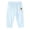 Blue, variant on Bixock Toddler Boys and Girls Pants Cotton Elastic Waist Printed Casual Pants Soft Breathable Workout Activewear Toddler Clothings Size 18-24Months