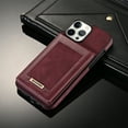 thumbnail image 2 of Dteck Wallet Case for Apple iPhone 13 Pro Max with Card Holder for Women Shockproof PU Leather Card Slot Kickstand Cover, Winered, 2 of 6