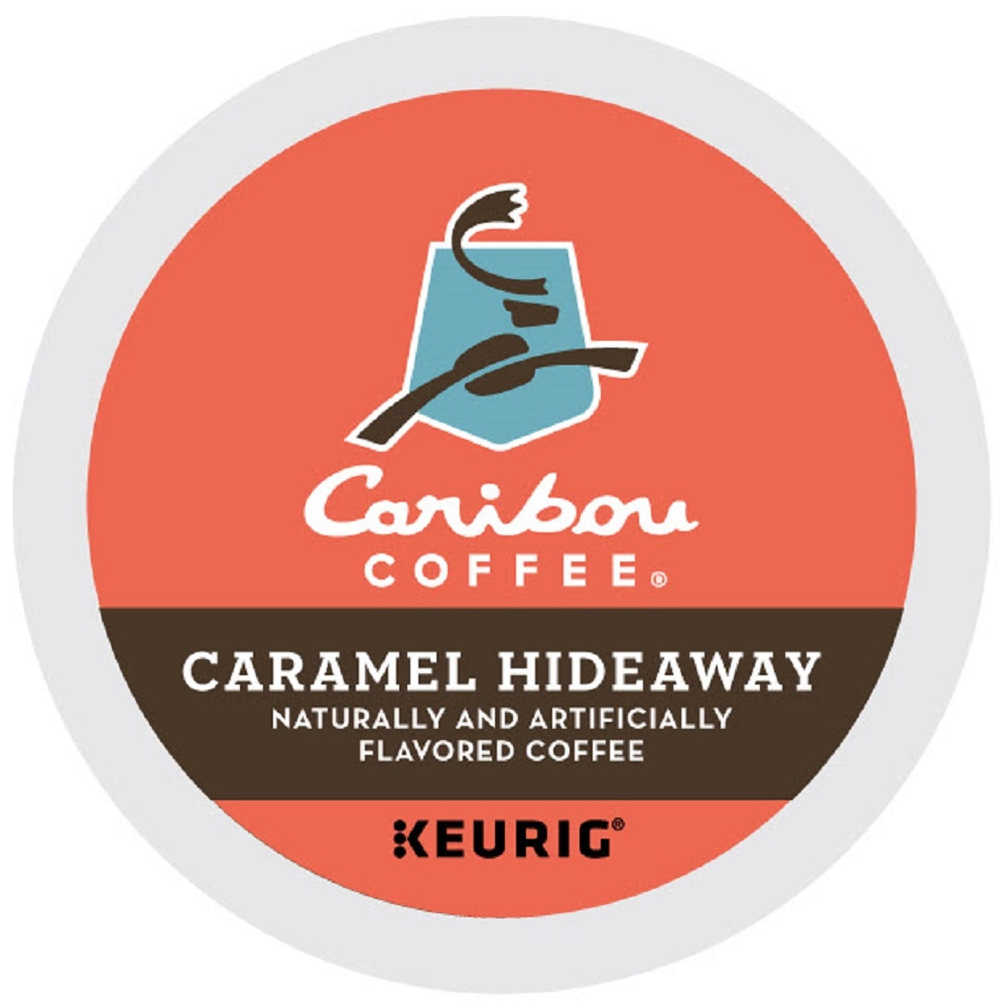 Caribou Coffee Medium Roast Caramel Hideaway K-Cup Pods, 24 Caribou Coffee Medium Roast Caramel Hideaway K-Cup Pods, 24