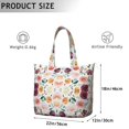 thumbnail image 5 of Flower Women's Large Weekend Travel Bag Moving Canvas Handbag Thick Double Layer Beach Weekend Travel Unisex Hospital Maternity Delivery with Toiletry Waterproof, 5 of 5