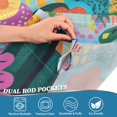 thumbnail image 4 of Yayeee Kitchen Valance Rod Pocket 54" x 18" Living Room Window Curtain, Art Plants, 4 of 6