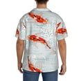 thumbnail image 3 of KLL Koi Fish Corals,Spring Summer Print Men's Shirt Short Sleeve Button Down Summer Cuba Beach Shirts- Medium, 3 of 5