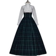 thumbnail image 5 of Victorian Southern Belle Ball Gown Civil War Dress Blue Evening Dress, 5 of 7