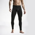 thumbnail image 2 of JIKNTTR Men's Base Layer Bottoms Mens Thermal Underwear Long Johns Bottom Thermal Pants Trousers Thin Leggings Tights Youth Trousers Comfort Mens Bottom Pants, 2 of 5