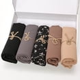 thumbnail image 2 of Nuevo 5 uds./caja de regalo, hijab de gasa con burbujas para mujer, pañuelo para la cabeza musulmán, chal liso para mujer, estolas hijab personalizadas, 2 of 4