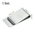 thumbnail image 2 of Clip Delgado de Acero inoxidable Unique Bargains 50mm Soporte Abrazadera para Carteras Tarjetas Crédito Dorado Plateado 2en1, 2 of 6