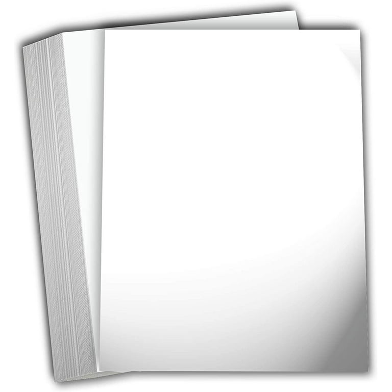 Bright White 100lb 8.5 x 11 Cardstock - 50 Pack - by Jam Paper