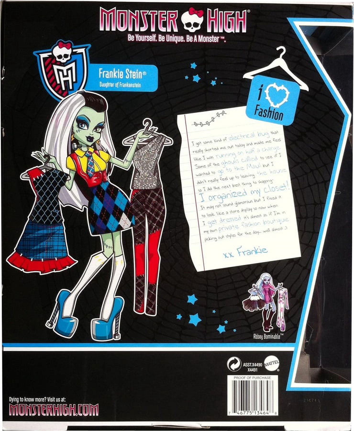 Monster High I Love Fashion Frankie Stein Doll 2011 Mattel #X4491