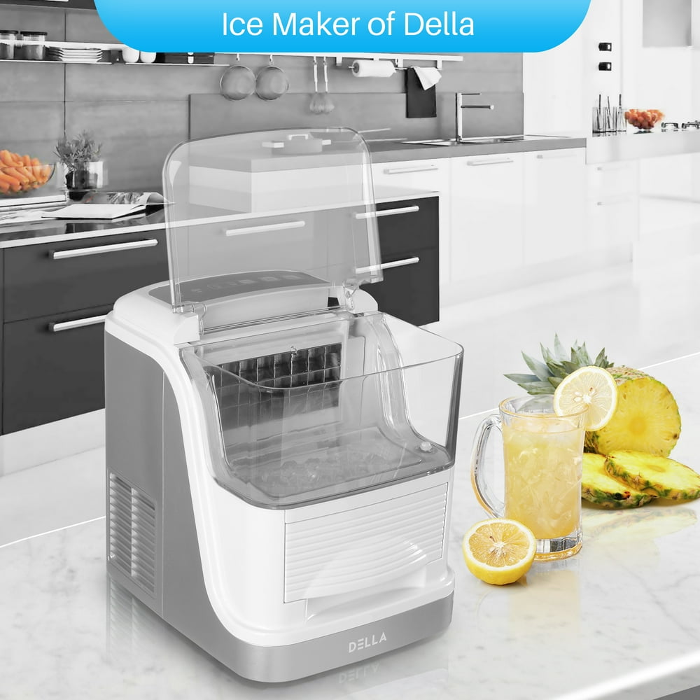 DELLA 33lbs Large Capacity per Day Automatic Clear Ice Cube XL Ice